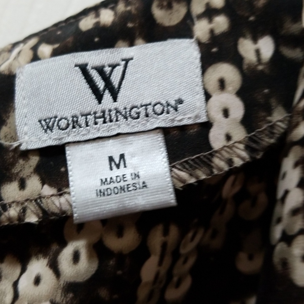 Worthington Drape Neck Top - Picture 2 of 7